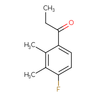 Chemical structure of 1-(4-fluoro-2,3-dimethylphenyl)propan-1-one - CSSB02127848331