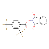 Chemical structure of 1,3-dioxo-2,3-dihydro-1H-isoindol-2-yl 2,4-bis(trifluoromethyl)benzoate - CSSB00133016760