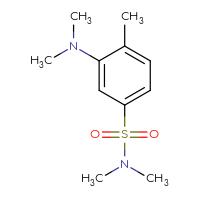 Chemical structure of 3-(dimethylamino)-N,N,4-trimethylbenzene-1-sulfonamide - CSSB01994355055