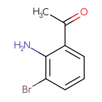 Chemical structure of 1-(2-amino-3-bromophenyl)ethan-1-one - CSSB00010210572