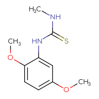Chemical structure of 1-(2,5-dimethoxyphenyl)-3-methylthiourea - CSSB00000167368