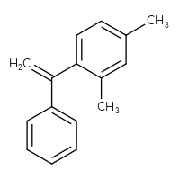 Chemical structure of 2,4-dimethyl-1-(1-phenylethenyl)benzene - CSSB06584992025