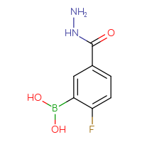 Chemical structure of [2-fluoro-5-(hydrazinecarbonyl)phenyl]boronic acid - CSSB00000069347