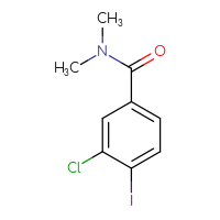 Chemical structure of 3-chloro-4-iodo-N,N-dimethylbenzamide - CSSB00012651754