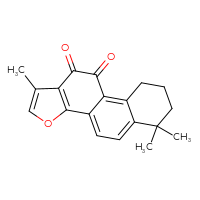 Chemical structure of 1,6,6-trimethyl-6H,7H,8H,9H,10H,11H-phenanthro[1,2-b]furan-10,11-dione - CSSB00016998379