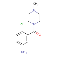 Chemical structure of 4-chloro-3-(4-methylpiperazine-1-carbonyl)aniline - CSSB00000631132