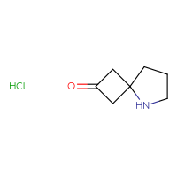 Chemical structure of 5-azaspiro[3.4]octan-2-one hydrochloride - CSSB21189800758
