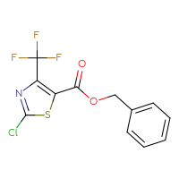 Chemical structure of benzyl 2-chloro-4-(trifluoromethyl)-1,3-thiazole-5-carboxylate - CSSB00009992048