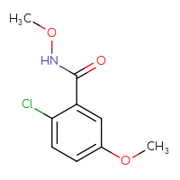 Chemical structure of 2-chloro-N,5-dimethoxybenzamide - CSSB06256554606