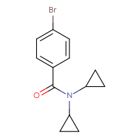 Chemical structure of 4-bromo-N,N-dicyclopropylbenzamide - CSSB01994852323