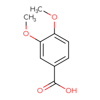 Chemical structure of 3,4-dimethoxybenzoic acid - CSSB00000211223