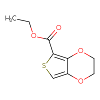 Chemical structure of ethyl 2H,3H-thieno[3,4-b][1,4]dioxine-5-carboxylate - CSSB00018154768
