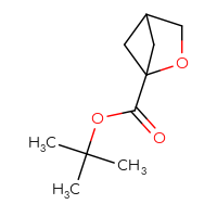Chemical structure of tert-butyl 2-oxabicyclo[2.1.1]hexane-1-carboxylate - CSSB02127435527