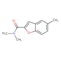 Chemical structure of N,N,5-trimethyl-1-benzofuran-2-carboxamide - CSSB00011409401