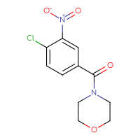 Chemical structure of 4-(4-chloro-3-nitrobenzoyl)morpholine - CSSB00000580711