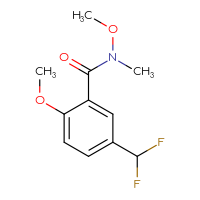 Chemical structure of 5-(difluoromethyl)-N,2-dimethoxy-N-methylbenzamide - CSSB01395048179