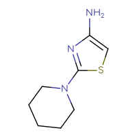 Chemical structure of 2-(piperidin-1-yl)-1,3-thiazol-4-amine - CSSB00000738623