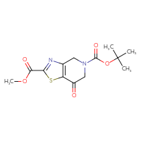 Chemical structure of 5-tert-butyl 2-methyl 7-oxo-4H,5H,6H,7H-[1,3]thiazolo[4,5-c]pyridine-2,5-dicarboxylate - CSSB06630658273