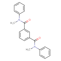 Chemical structure of N1,N3-dimethyl-N1,N3-diphenylbenzene-1,3-dicarboxamide - CSSB00046166251