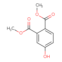 Chemical structure of 1,2-dimethyl 4-hydroxybenzene-1,2-dicarboxylate - CSSB00009991906