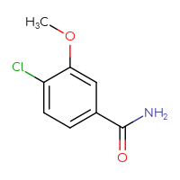 Chemical structure of 4-chloro-3-methoxybenzamide - CSSB00009869821