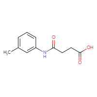 Chemical structure of 3-[(3-methylphenyl)carbamoyl]propanoic acid - CSSB00000180963