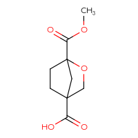 Chemical structure of 1-(methoxycarbonyl)-2-oxabicyclo[2.2.1]heptane-4-carboxylic acid - CSSB06789731406