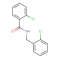 Chemical structure of 2-chloro-N-[(2-chlorophenyl)methyl]benzamide - CSSB00026391115