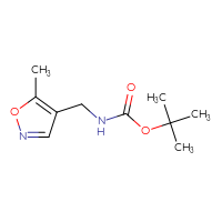 Chemical structure of tert-butyl N-[(5-methyl-1,2-oxazol-4-yl)methyl]carbamate - CSSB00103318606
