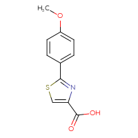 Chemical structure of 2-(4-methoxyphenyl)-1,3-thiazole-4-carboxylic acid - CSSB00000205987