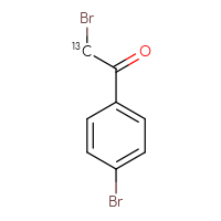 Chemical structure of 2-bromo-1-(4-bromophenyl)(2-¹³C)ethan-1-one - CSSB00160812765