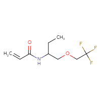 Chemical structure of N-[1-(2,2,2-trifluoroethoxy)butan-2-yl]prop-2-enamide - CSMB01992216725