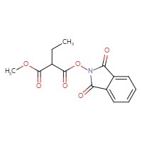 Chemical structure of 1,3-dioxo-2,3-dihydro-1H-isoindol-2-yl 1-methyl 2-ethylpropanedioate - CSSB00133014457