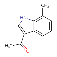 Chemical structure of 1-(7-methyl-1H-indol-3-yl)ethan-1-one - CSSB00000094232