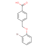 Chemical structure of 4-[(2-bromophenoxy)methyl]benzoic acid - CSSB00000487415