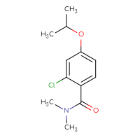 Chemical structure of 2-chloro-N,N-dimethyl-4-(propan-2-yloxy)benzamide - CSSB00041370924