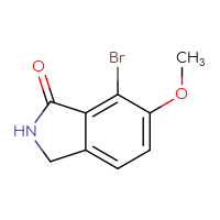 Chemical structure of 7-bromo-6-methoxy-2,3-dihydro-1H-isoindol-1-one - CSSB00010292415