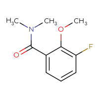 Chemical structure of 3-fluoro-2-methoxy-N,N-dimethylbenzamide - CSSB00031195303