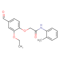 Chemical structure of 2-(2-ethoxy-4-formylphenoxy)-N-(2-methylphenyl)acetamide - CSSB00015197230