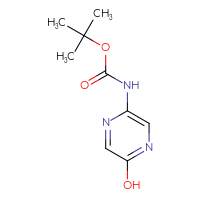 Chemical structure of tert-butyl N-(5-hydroxypyrazin-2-yl)carbamate - CSSB06358991935