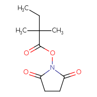 Chemical structure of 2,5-dioxopyrrolidin-1-yl 2,2-dimethylbutanoate - CSSB00010380911