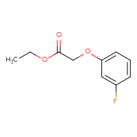 Chemical structure of ethyl 2-(3-fluorophenoxy)acetate - CSSB00000170636