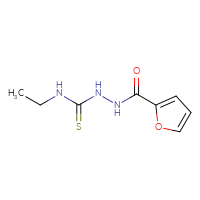 Chemical structure of N-[(ethylcarbamothioyl)amino]furan-2-carboxamide - CSSB00000003197