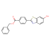 Chemical structure of benzyl 4-(6-hydroxy-1,3-benzothiazol-2-yl)benzoate - CSSB06582122070