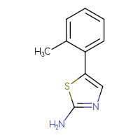 Chemical structure of 5-(2-methylphenyl)-1,3-thiazol-2-amine - CSSB00000766717