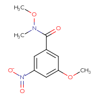 Chemical structure of N,3-dimethoxy-N-methyl-5-nitrobenzamide - CSSB00957951524