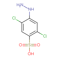 Chemical structure of 2,5-dichloro-4-hydrazinylbenzene-1-sulfonic acid - CSSB00009991616