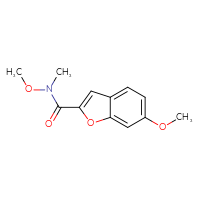 Chemical structure of N,6-dimethoxy-N-methyl-1-benzofuran-2-carboxamide - CSSB15033578895