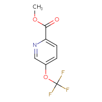 Chemical structure of methyl 5-(trifluoromethoxy)pyridine-2-carboxylate - CSSB00010714252