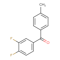 Chemical structure of (3,4-difluorophenyl)(4-methylphenyl)methanone - CSSB00000262336